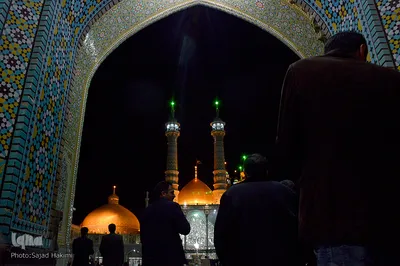 حرم کریمه ی اهل بیت در شب وفات حضرت ام البنین
