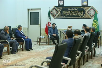 دیدار روح‌الله دهقانی فیروز‌آبادی، رئیس جهاددانشگاهی با حجت الاسلام والمسلمین سعیدی، تولیت آستان مقدس حضرت معصومه(س)
