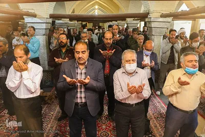 مراسم سحرگاه و اقامه نماز عید فطر در مسجد نو - اصفهان