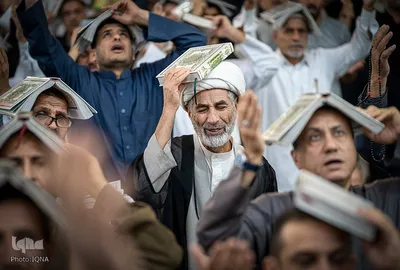 مراسم احیای شب بیست‌و‌سوم ماه مبارک رمضان، در حرم نورانی امام حسین(ع) و بین الحرمین در کربلای معلی