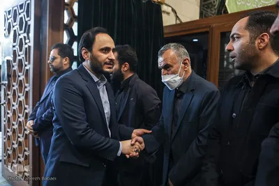  تشییع پیکر مرحوم عماد افروغ در مسجد دانشگاه تهران
