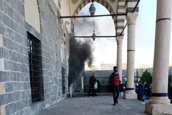 آتش‌سوزی در مسجد تاریخی جنوب شرق ترکیه