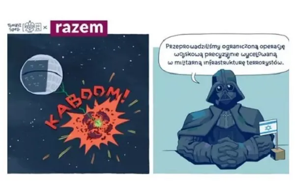 La colère des sionistes face à la publication d'une caricature en Pologne