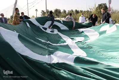 آیین رونمایی از المان و پرچم «یا مهدی (عج)» در شیراز‎‎