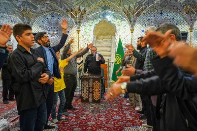 مراسم سالگرد شهادت حضرت امام جعفر صادق(ع) در حرم شاهچراغ(ع)‎