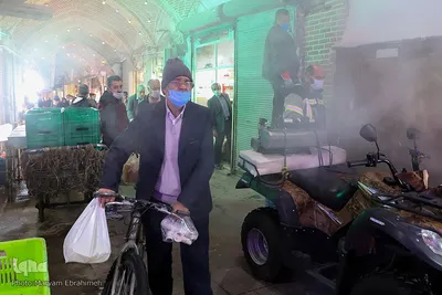 ضدعفونی معابر شهری تبریز