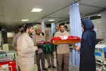 تجلیل از پرستاران بیمارستان امام حسین(ع) توسط گروه فرهنگی و جهادی خادم‌الشهداء‎