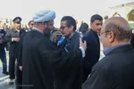 تشییع و خاکسپاری پیکر مرحوم مهدوی دامغانی در حرم مطهر رضوی
