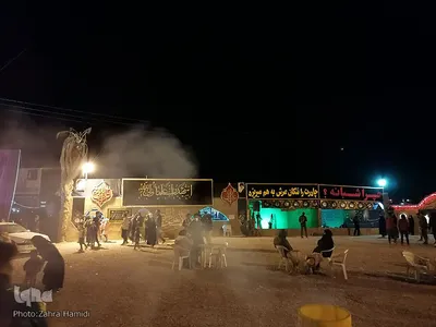 موکب عزاداری حضرت زهرا(س) در ورودی بیرجند
