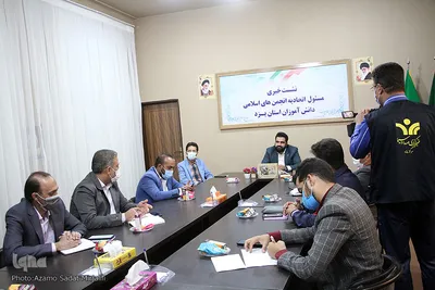 نشست خبری میرشریف رییس اتحادیه انجمن های اسلامی دانش آموزان استان یزد‎‎