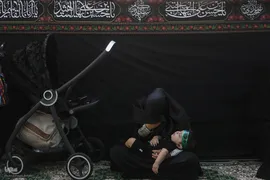 مراسم شیرخوارگان حسینی در حرم عبدالعظیم حسنی