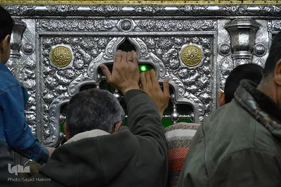 حرم کریمه اهل بیت(س) در شب میلاد جواد الائمه(ع)