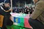 تشییع پیکر شهید «محمود رشنو» در جمع مردم رومشکان