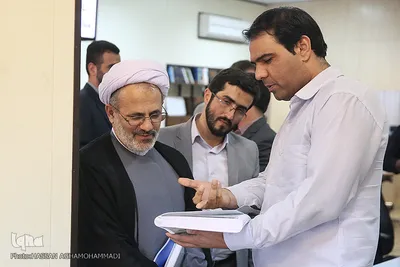 بازدید حجت الاسلام احمدی، رییس ستاد مرکزی پیاده روی اربعین از ایکنا