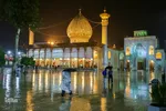 بارش اولین باران پاییزی در آستان حضرت شاهچراغ(ع)