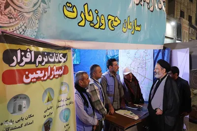 بازدید مسئولان حج و زیارت از خدمات به زائران در مسیر مشایه و کربلای معلی