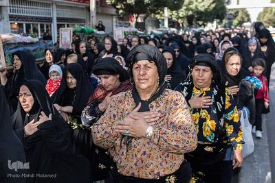 تشییع نمادین شهدای کربلا توسط قوم بنی اسد در قزوین⁩