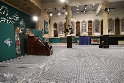 اولین شب مراسم عزاداری ایام شهادت حضرت زهرا(س) با حضور رهبر معظم انقلاب