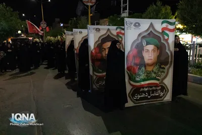 قافله عزاداری شام غریبان شهادت امام رضا(ع) در مبارکه