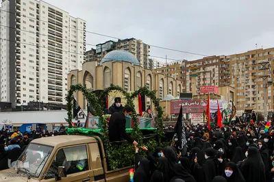 تشییع پیکر شهدای گمنام در دانشگاه آزاد تهران شمال