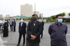 مراسم رونمایی از تندیس سپهبد شهید، سردار حاج قاسم سلیمانی در تقاطع بزرگراه شهید قاسم سلیمانی و بزرگراه شهید مدرس
