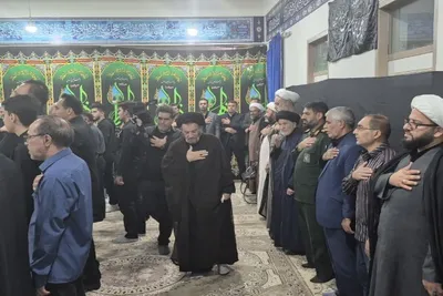 مراسم عزاداری شب هشتم محرم در بیت نماینده ولی‌فقیه در لرستان