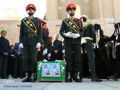 مراسم تشییع شهید هادی کاردیده در بیرجند