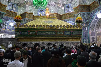 حرم کریمه اهل بیت(س) در شب میلاد جواد الائمه(ع)