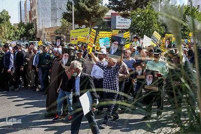 راهپیمایی نمازگزاران نماز جمعه بجنورد در اعتراض به حوادث اخیر‎‎