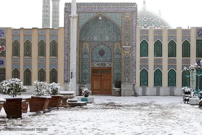 اولین برف زمستانی در یزد