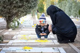 گلزار شهدای تهران، در روز شهادت امام رئوف