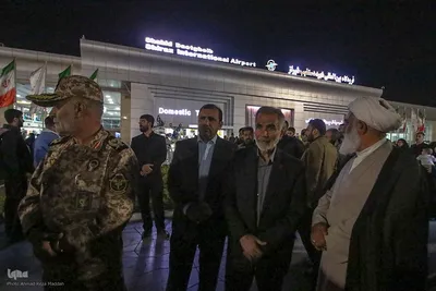 استقبال از پیکر شهید پروین نژاد از شهدای امنیت در شیراز
