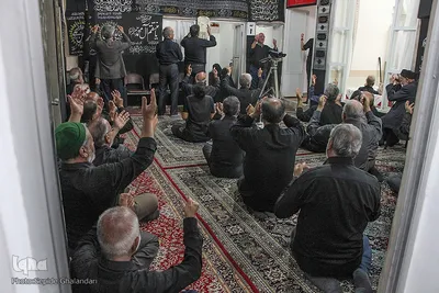 عزاداری سوم شهادت امام حسین(ع) در بازار تبریز‎