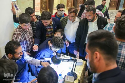 جشن نیمه شعبان در حرم مطهر شاهچراغ‎‎