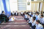 دیدار دانش‌آموزان بسیجی با نماینده ولی‎فقیه در خراسان جنوبی