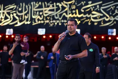 مراسم عزاداری حسینی در سنگ فرش مصلای تبریز
