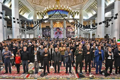 مراسم چهلمین روز شهادت قائد شهید امت در حرم شاهچراغ(ع)