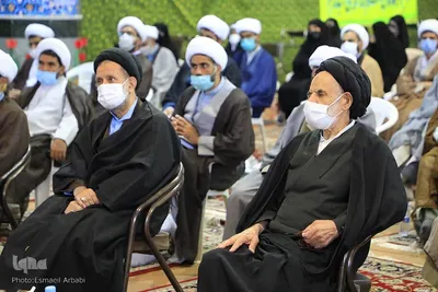 گردهمایی علما و روحانیون با حضور حجت‌الاسلام علی اکبری در بیرجند