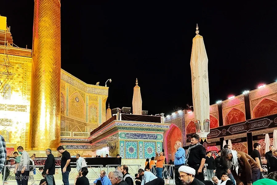 Santuário Alavi na véspera do Arbaeen de Hussaini