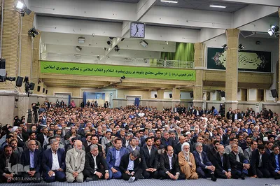 دیدار رئیس و نمایندگان مجلس شورای اسلامی با رهبر انقلاب