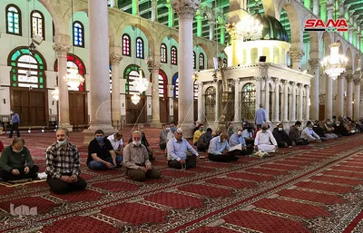 اقامه نماز جمعه در مسجد جامع اموی دمشق