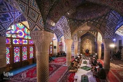 محفل انس با قرآن کریم در مسجد نصیرالملک‎‎