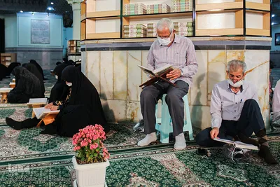 مراسم جز خوانی در حرم حضرت عبدالعظیم حسنی