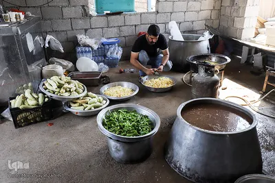 زائران و موکب‌داران در پایانه مرزی چذابه