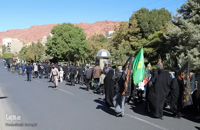 پیاده روی جا ماندگان اربعین در تبریز