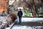 بارش اولین برف پاییزی در تبریز‎