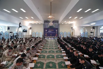 محفل انس با قرآن کاروان قرآنی انقلاب در شهرستان جاسک