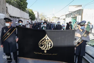 راهپیمایی و سوگواری "عاشقان باب الحوائج" در سومین حرم اهل بیت (ع)