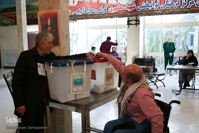 شور انتخابات در آسایشگاه جانبازان شهید مطهری