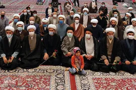 مراسم عمامه گذاری طلاب در اعیاد شعبانیه‎‎